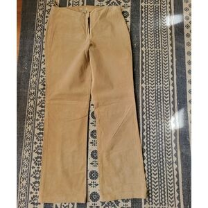 VNT Apostrophe Leather Pants Size 6p Tan Pants
